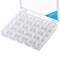 25 Pieces Bobbins for Sewing Machine, Sa156 Bobbins, Bobbins Class 15, Sewing Accessories, Plastic Bobbin with Case(1 Box)
